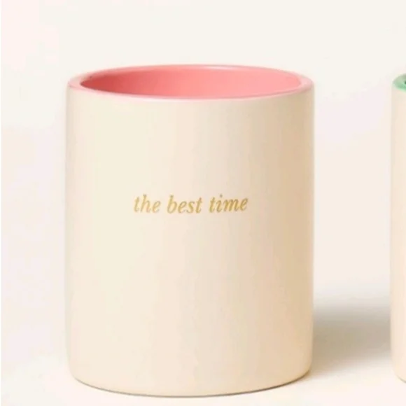 Kate Spade X Target 3ct Sented Ceramic Jar Candle Set Cream/Green/ Pink/Blue - Picture 2 of 8